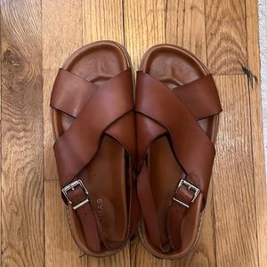 Alohas platform sandals - chestnut brown size 8